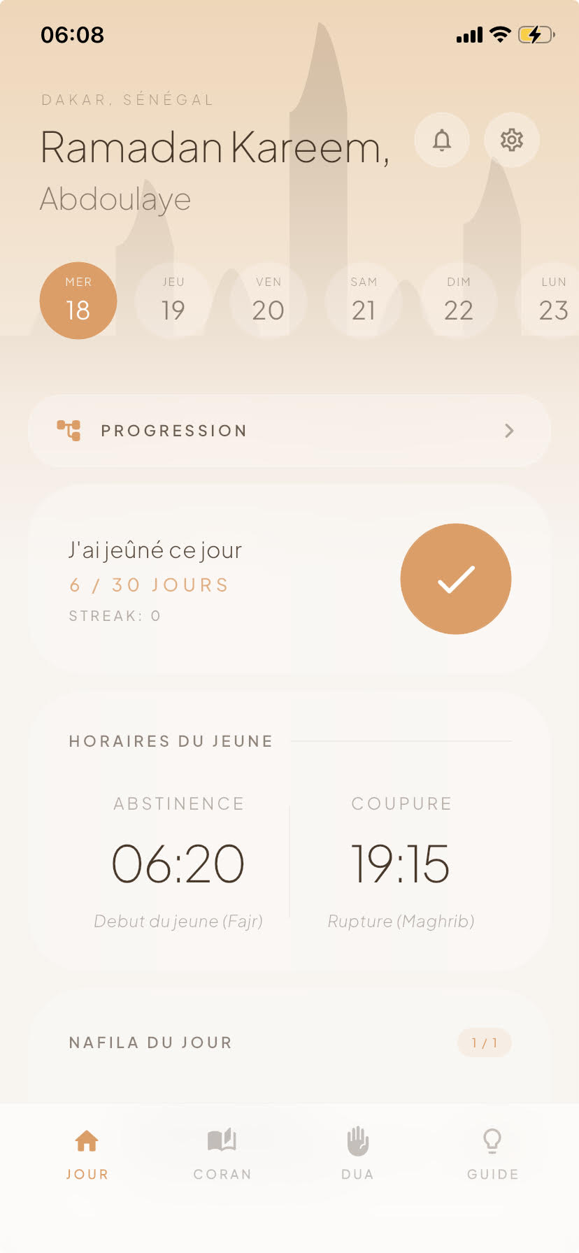 Application mobile Jàmm
