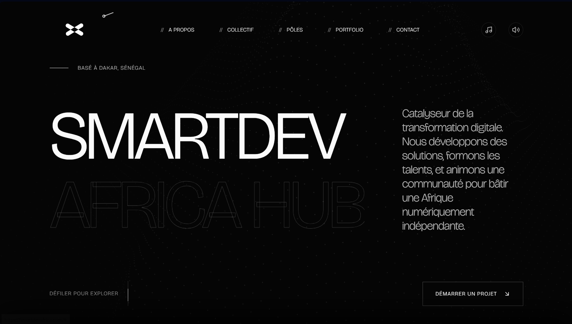 Site web de Smart Dev Africa
